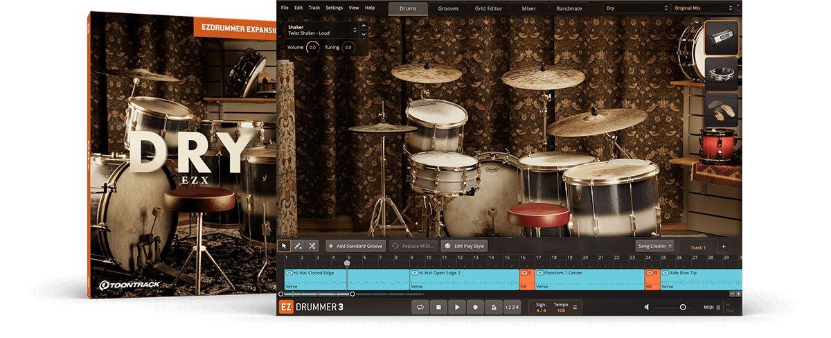 Toontrack EZX - DRY (EZdrummer / Superior Drummer Expansion